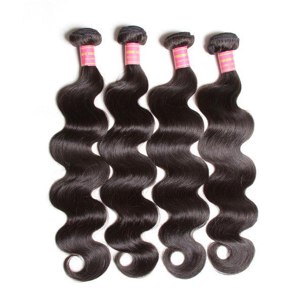 4 Bundles 10A 100% Virgin Body Wave Human Hair Extensions