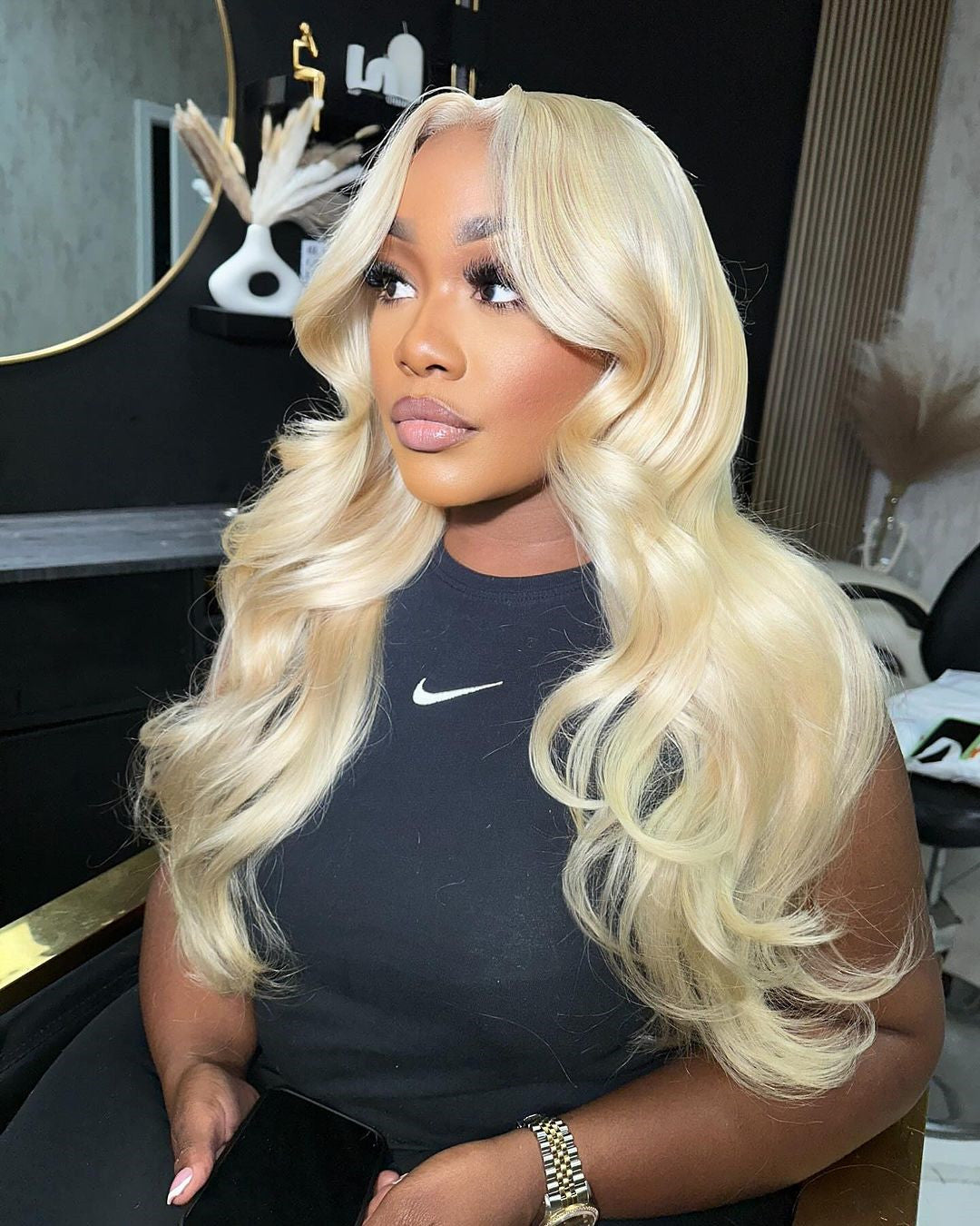 #613 Blonde Body Wave Human Hair 13x4 Lace Frontal Wig