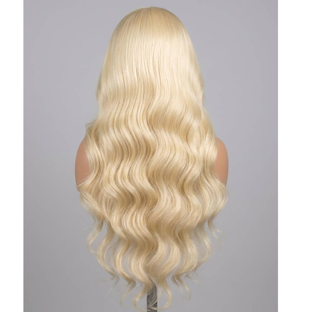 Full Lace 100% Handmade 613 Blonde Body Wave Pre Plucked HD/Transparent Human Hair Wigs