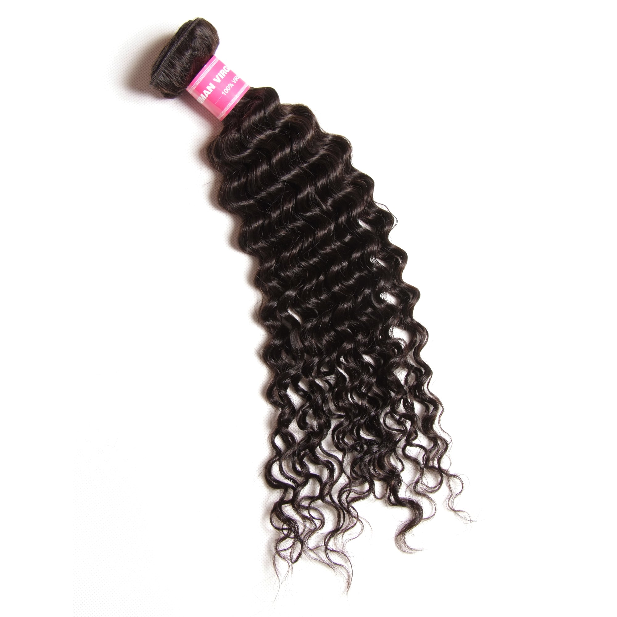 1 Pcs Hair Bundle 10A Grade Deep Wave Human Hair Weft
