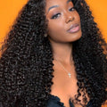 Brazilian Deep Curly Virgin Human Hair 360 Full Lace Front Wigs