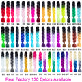 24" Ombre 2 Tone Color Kanekalon Jumbo Braids Afro Twist Synthetic Hair Braids Hair Extension 100g/Pcs