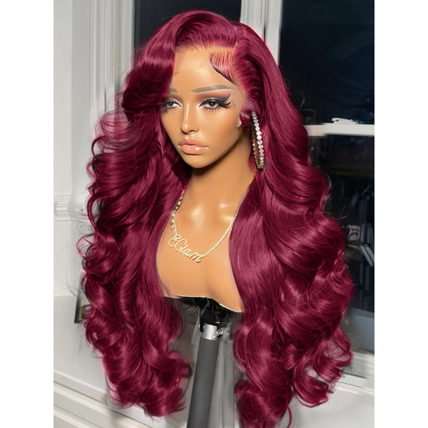 BUG Long Body Wave Human Hair 13x6 Lace Frontal Hair Wigs