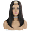 Brazilian Straight Human Hair U Part Wigs