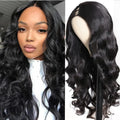 Brazilian Body Wave Human Hair U Part Wigs