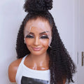 Brazilian Kinky Curly Virgin Human Hair 360 Full Lace Front Wigs
