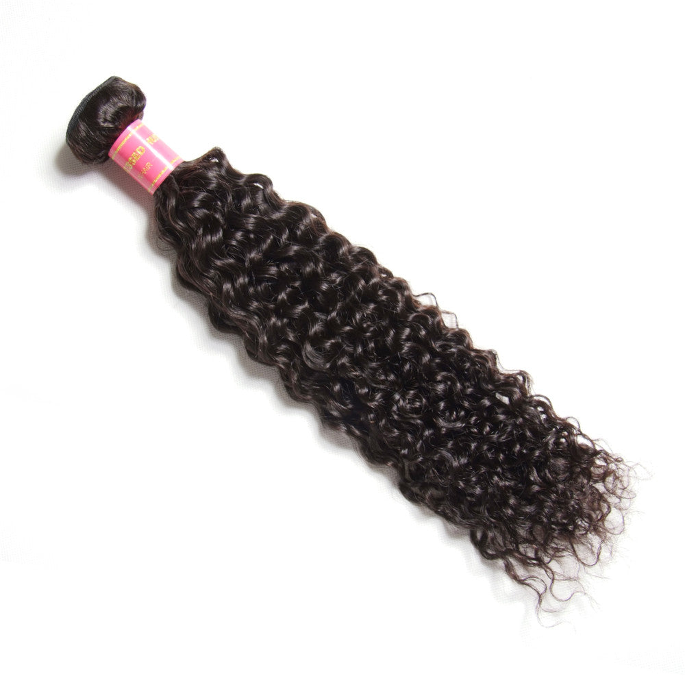 1 Pcs Hair Bundle 10A Grade Jerry Curly Human Hair Weft