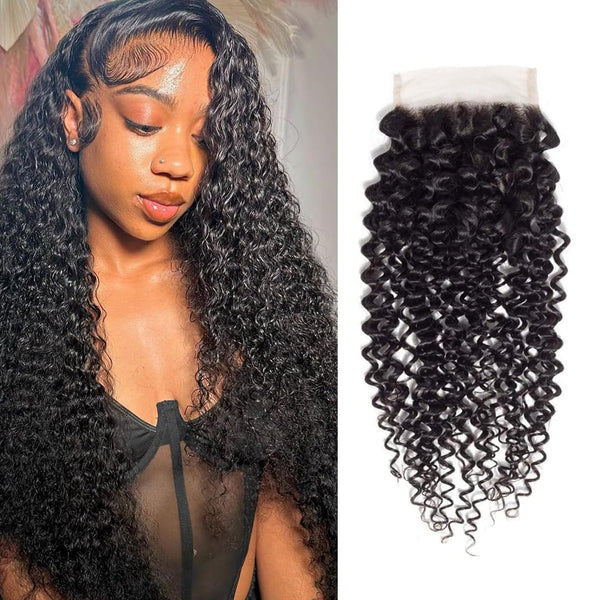 Brazilian Curly Virgin Human Hair 5x5 Lace Closure