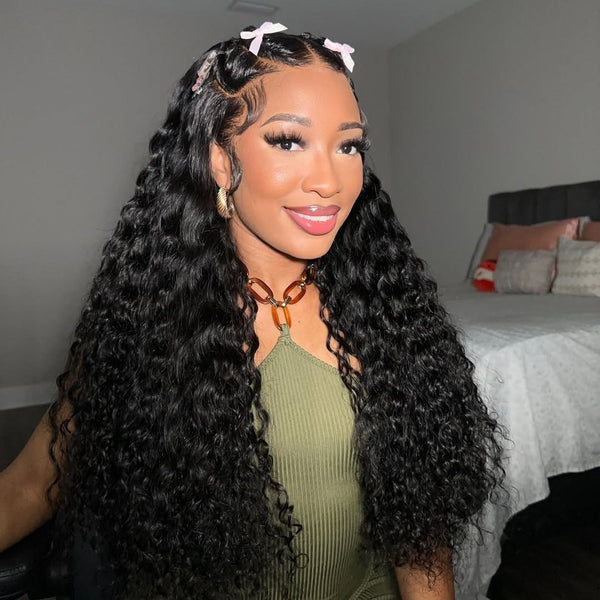 Brazilian Deep Curly Virgin Hair Full Lace Human Hair Wigs