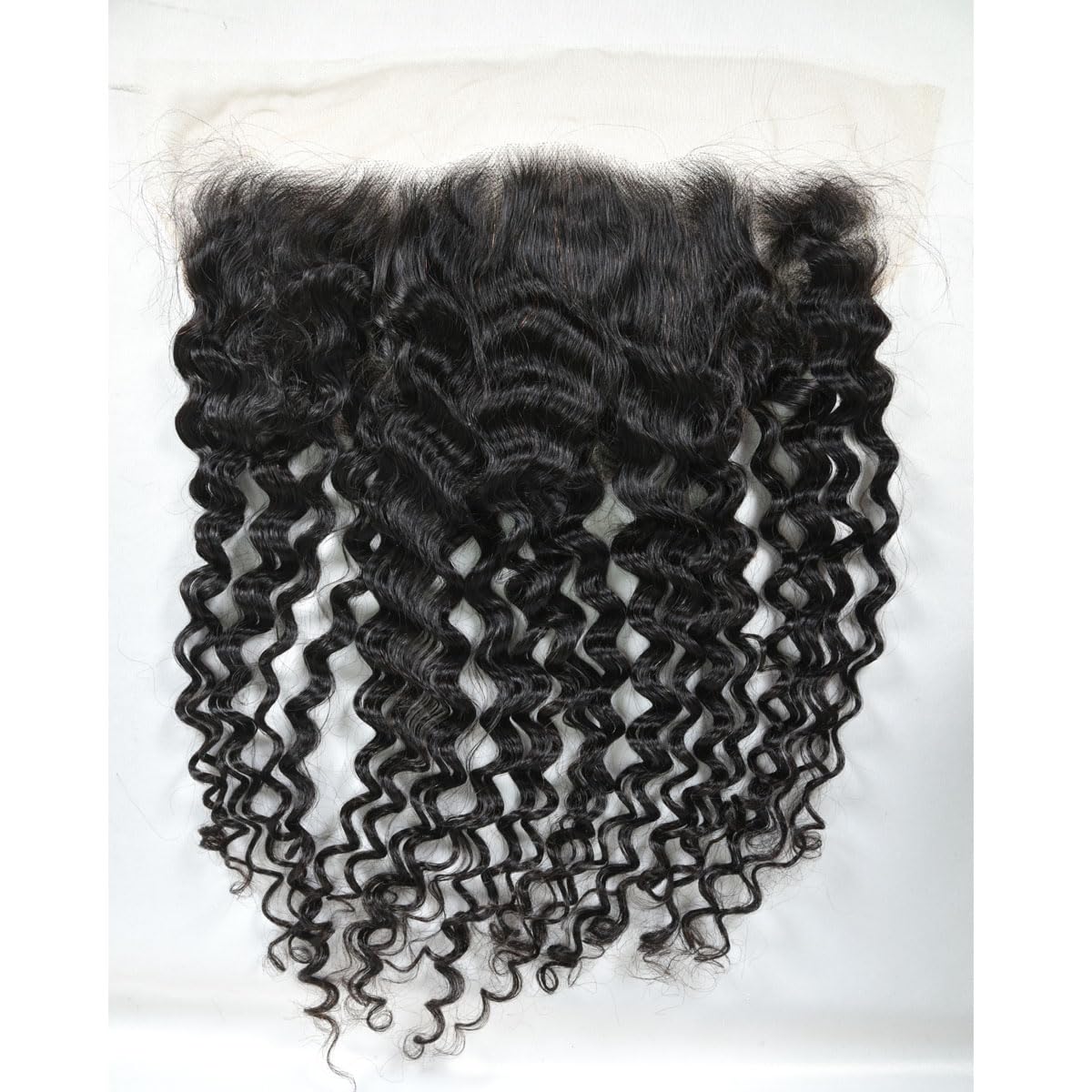 Brazilian Virgin Deep Wave Human Hair 13x6 Lace Frontal Closure