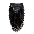 Brazilian Deep Wave Human Hair Clips In Hair Extensions 8Pcs/Set