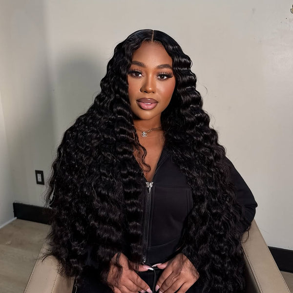 Brazilian Deep Wave 13x6 HD Lace Frontal Human Hair Wigs