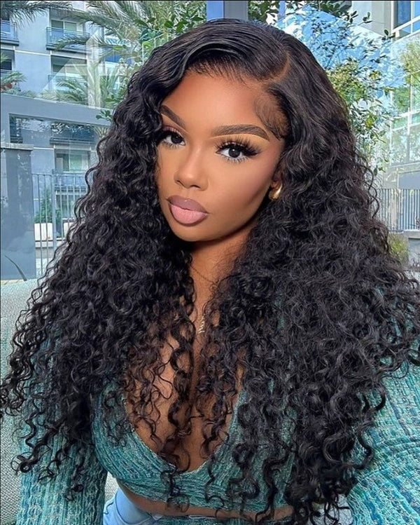 Brazilian Virgin Hair Deep Wave Full Lace Human Hair Wigs