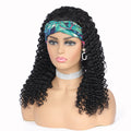 Kinky Curly Human Hair Headband Wigs