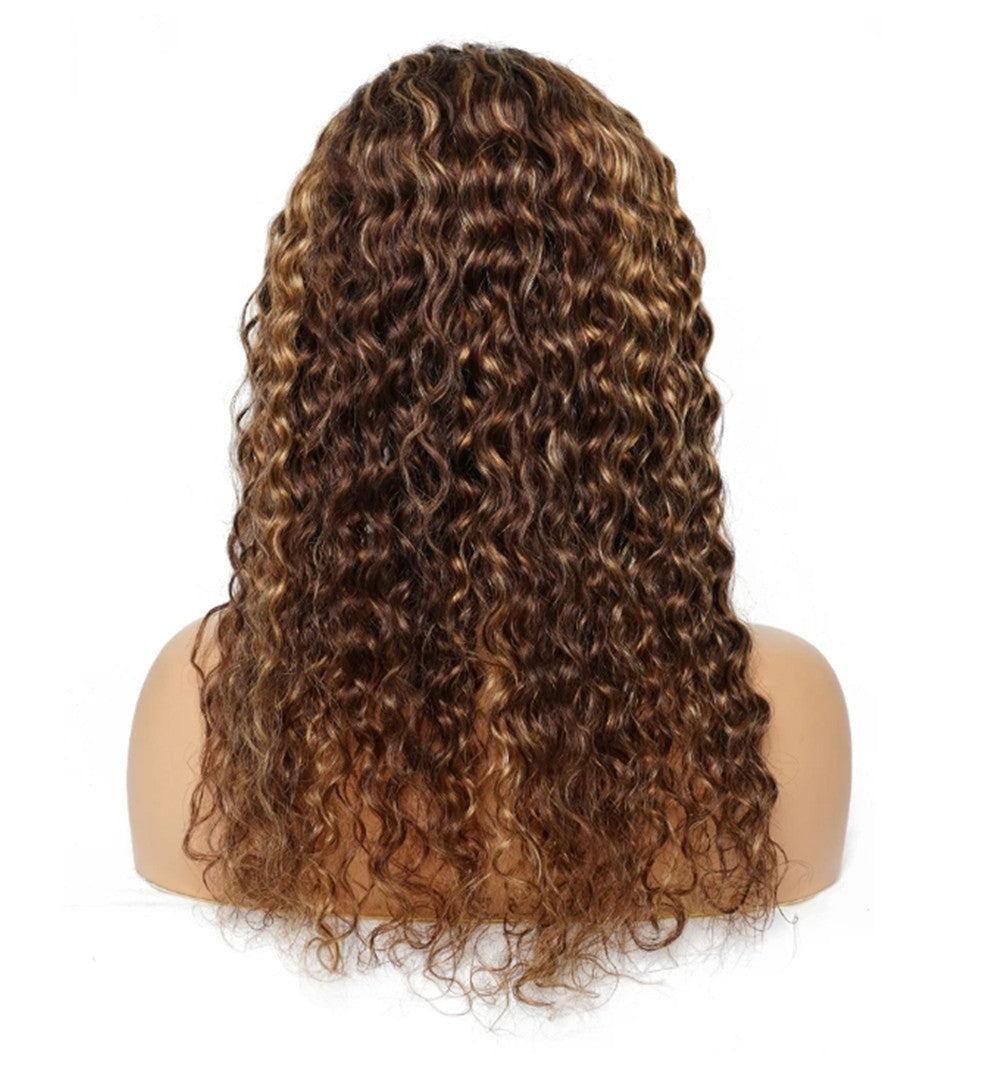 P4/27 Water Wave Human Hair Headband Wigs