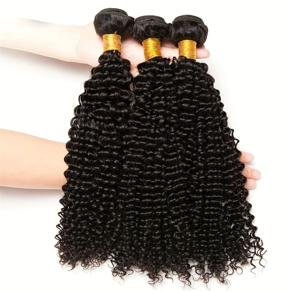 12A Grade Kinky Curly Human Hair 1 Bundle Hair Weft