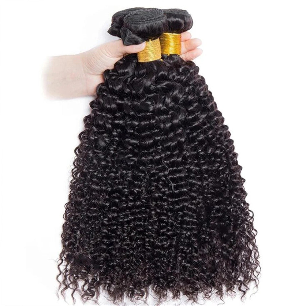 4 Bundles 10A 100% Virgin Kinky Curly Hair Bundle Human Hair Extensions
