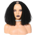 Brazilian Kinky Curly Human Hair U Part Wigs