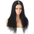 Brazilian Kinky Curly Human Hair V Part Wigs