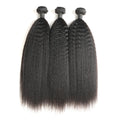 3 Bundles 10A Grade Kinky Straight Bundle Human Hair Extensions