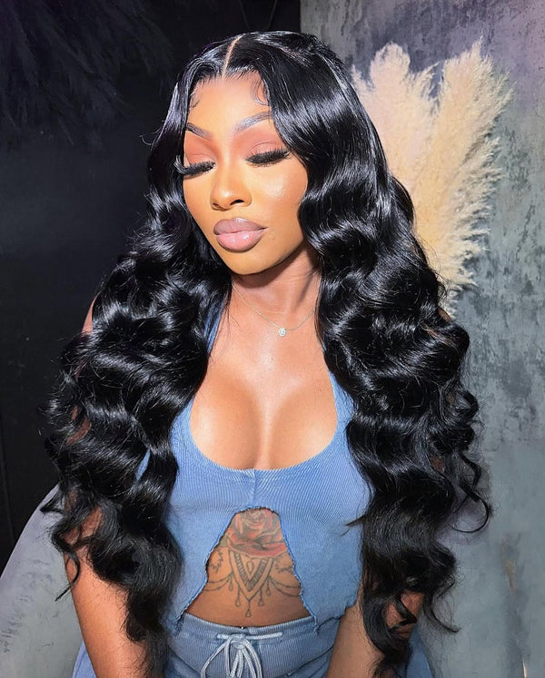 Brazilian Virgin Hair Loose Deep Wave Full Lace Human Hair Wigs