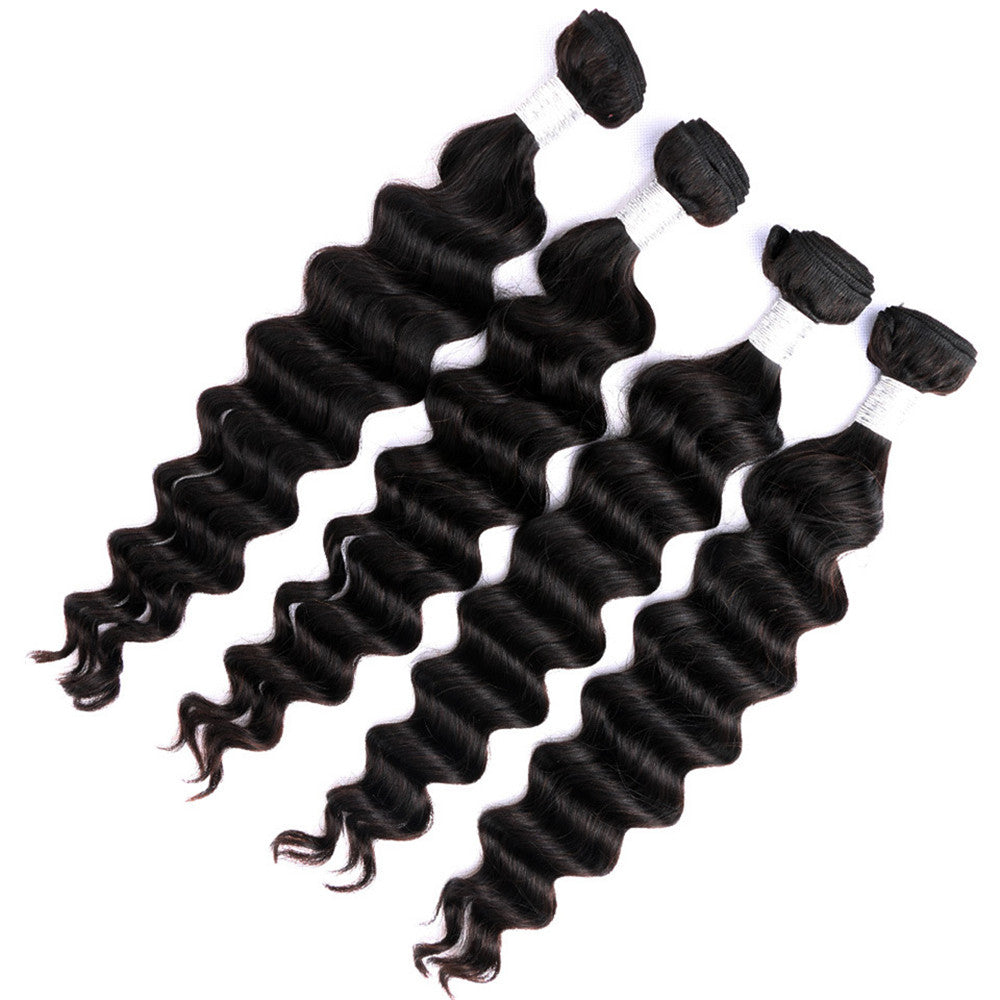 4 Bundles 10A 100% Virgin Loose Deep Human Hair Extensions