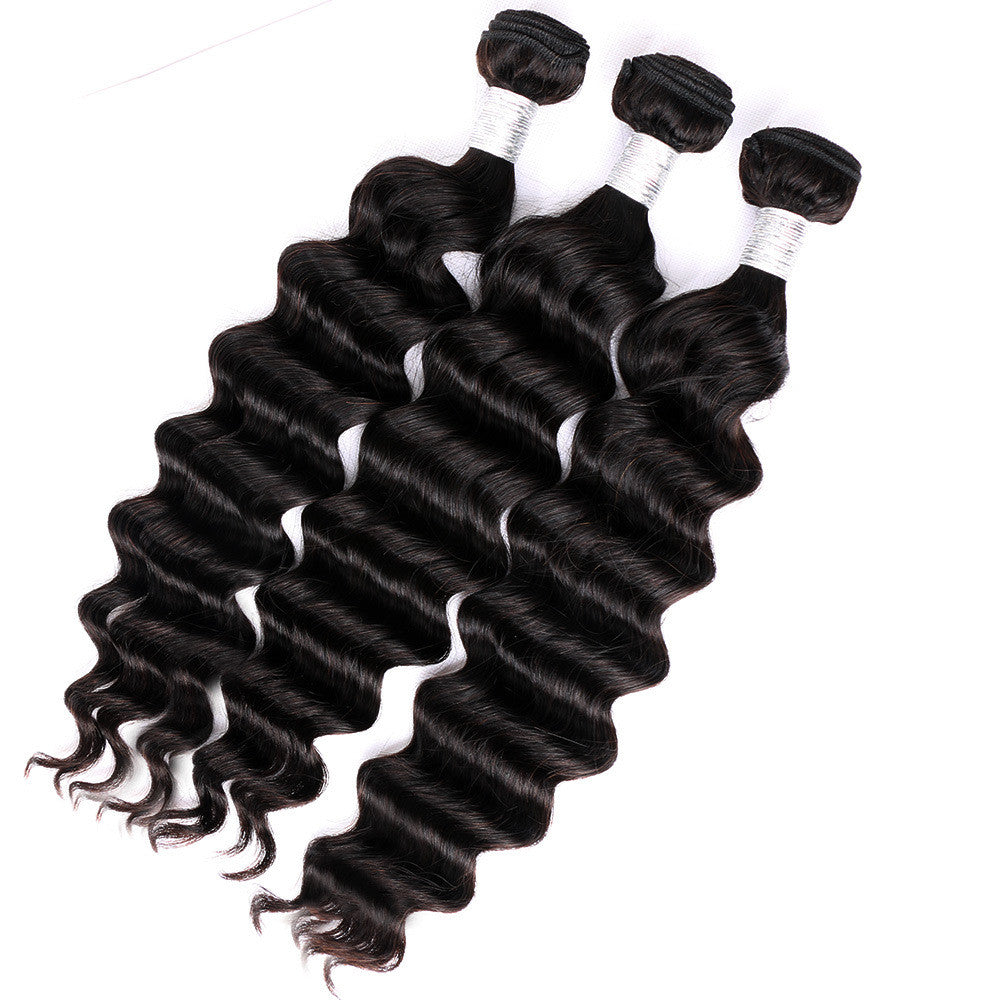 3 Bundles 10A Grade Loose Deep Wave Human Hair Extensions