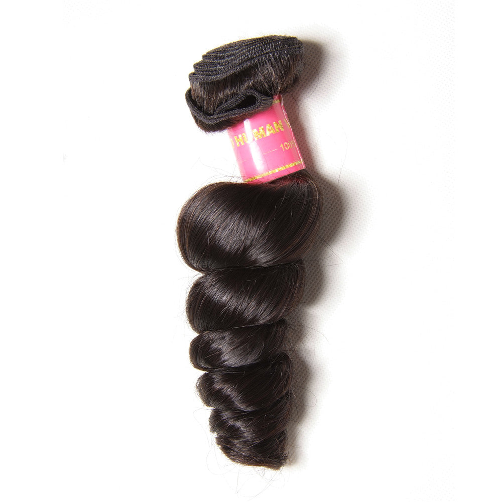 1 Pcs Hair Bundle 10A Grade Loose Wave Human Hair Weft