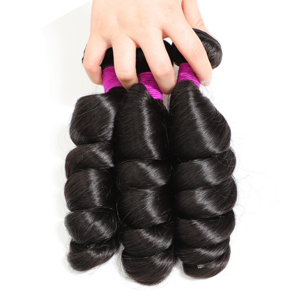 12A Grade Loose Wave Human Hair 3 Bundles Hair Extensions