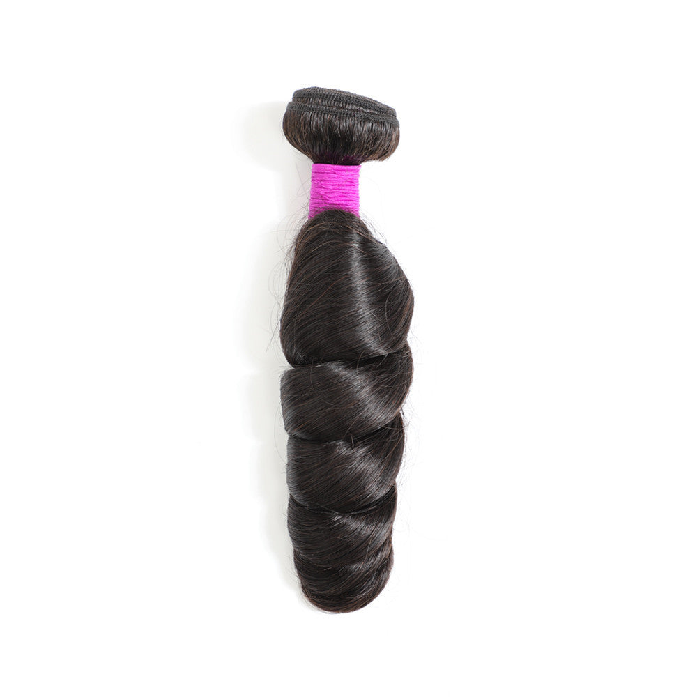 12A Grade Loose Wave Human Hair 1 Bundle Hair Weft
