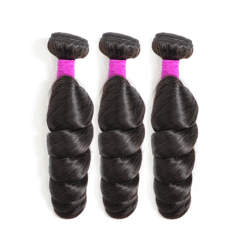 12A Grade Loose Wave Human Hair 3 Bundles Hair Extensions