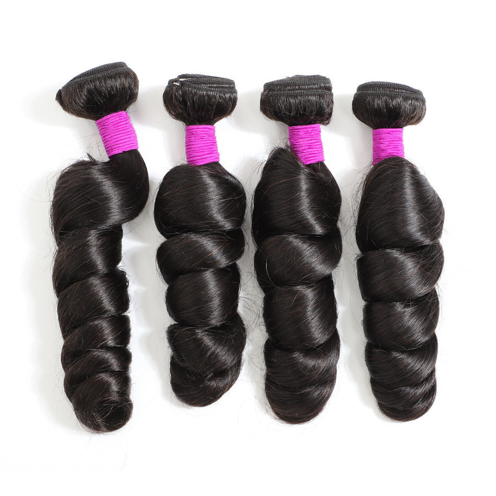12A 100% Virgin Loose Wave Human Hair 4 Bundles Hair Extensions