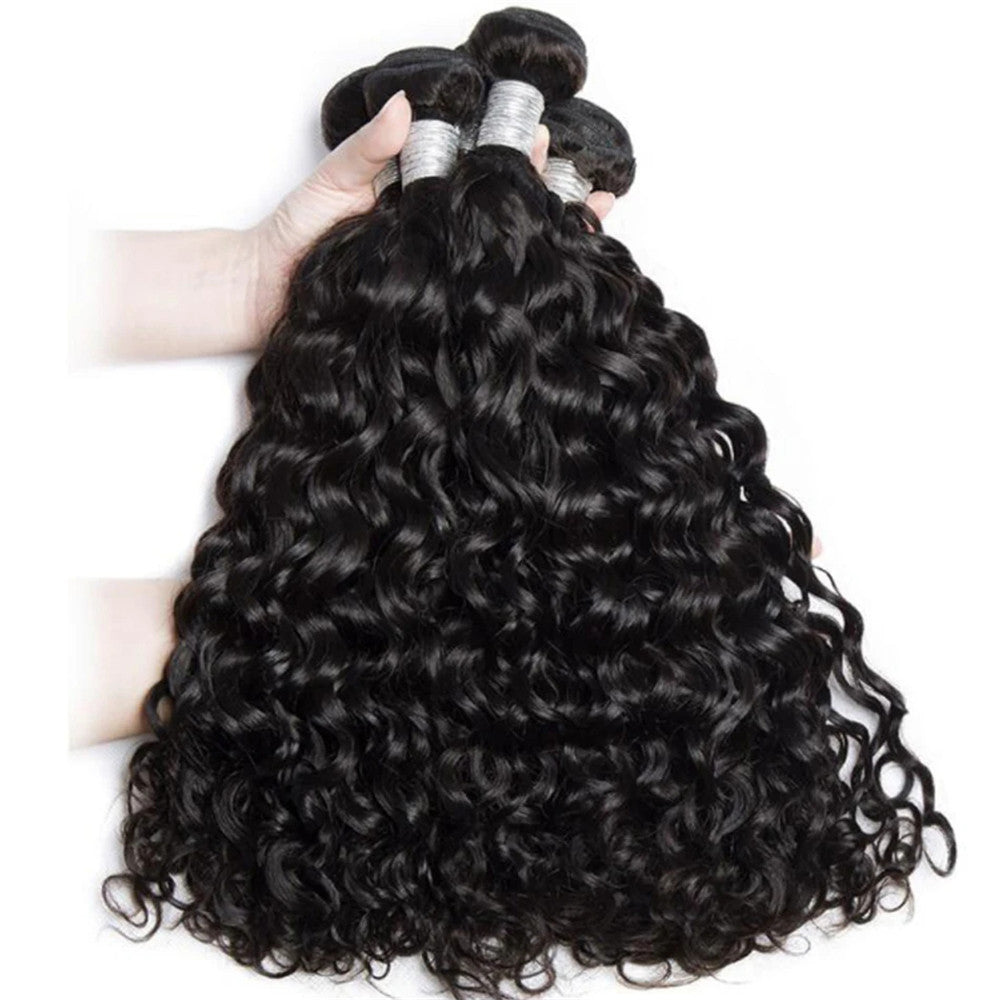 3 Bundles 10A Grade Water Wave Human Hair Extensions