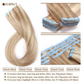 P18/613 Tape In Human Hair Extensions 40Pcs/Pack=100g
