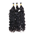 I Tip Water Wave Human Hair Extensions 100g/Pack Dark Color #1~#12