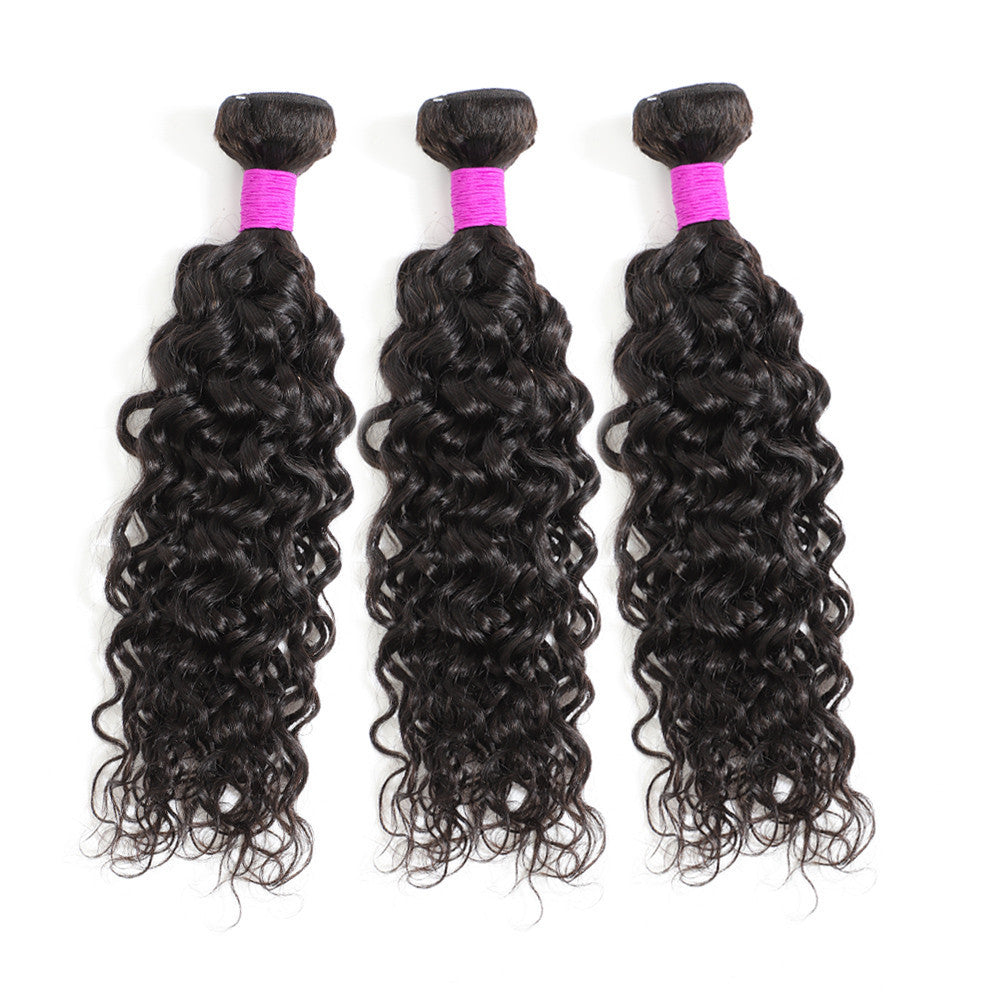 12A Grade Water Wave Human Hair 3 Bundles Hair Extensions