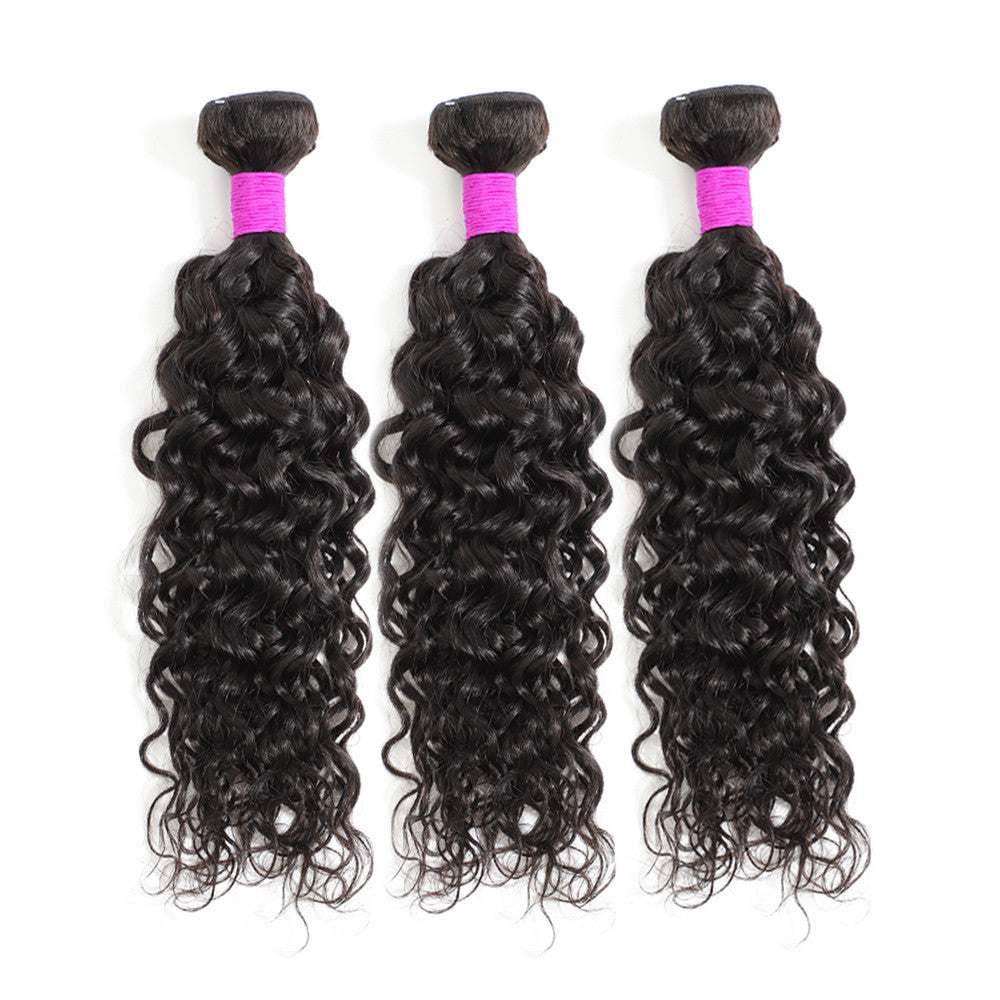 12A Grade Water Wave Human Hair 3 Bundles Hair Extensions