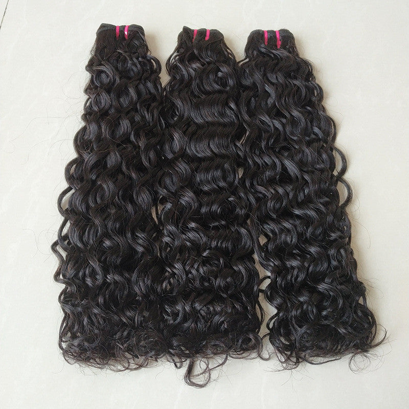 15A Double Drawn Water Wave Human Hair 3 Bundles