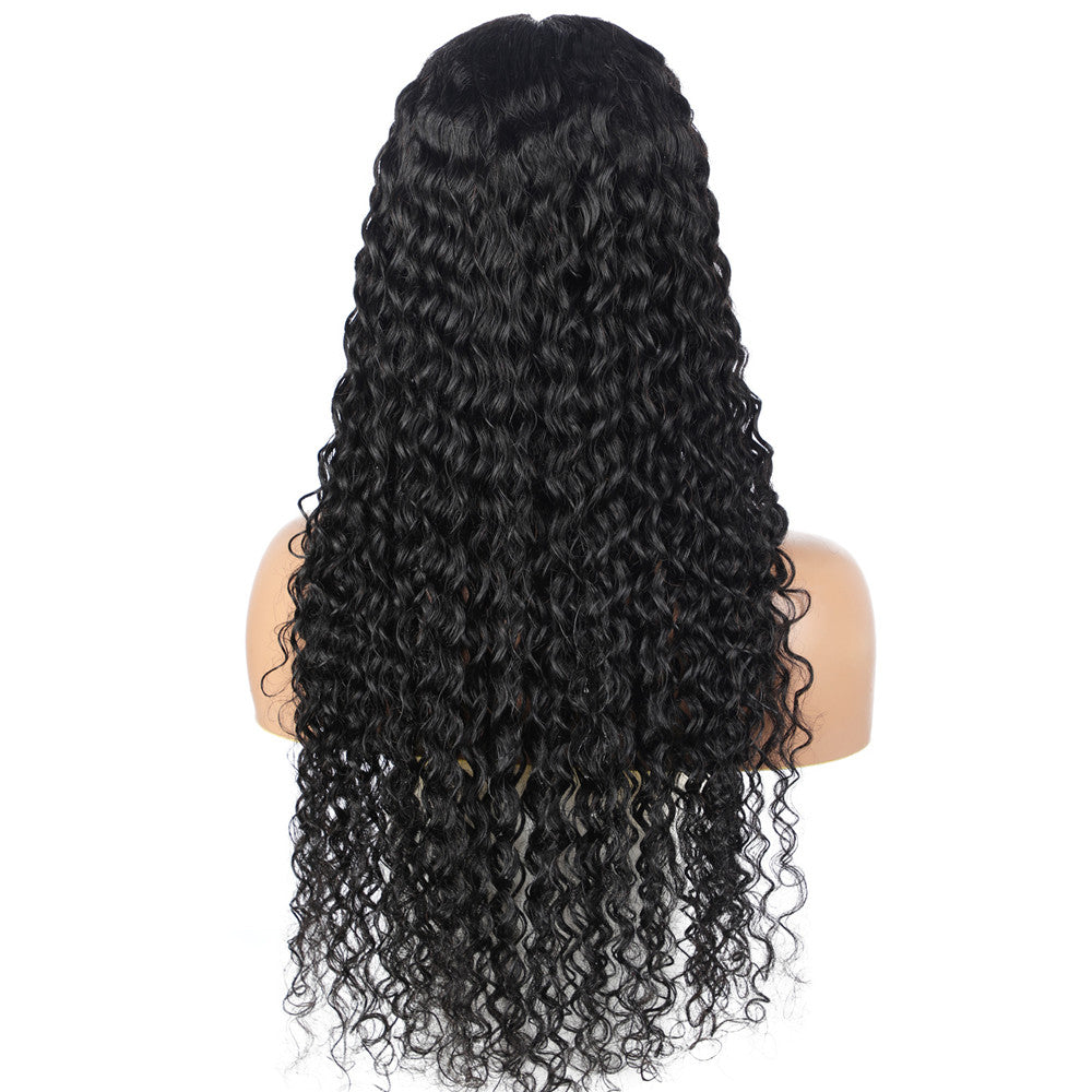 Brazilian Water Wave Human Hair V Part Wigs