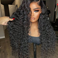 Brazilian Water Wave Virgin Human Hair 360 Full Lace Front Wigs