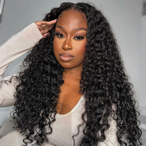 Brazilian Water Wave Virgin Human Hair 13x6 Lace Frontal Hair Wigs