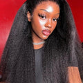 Brazilian Yaki Straight Virgin Human Hair 360 Full Lace Front Wigs