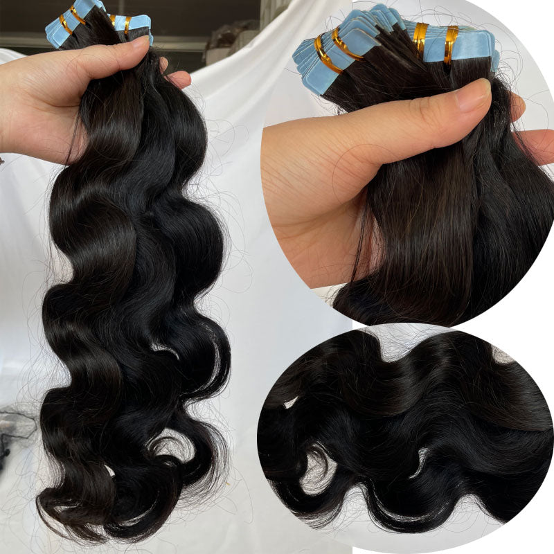 Body Wave Tape In Human Hair Extensions 40Pcs/Pack