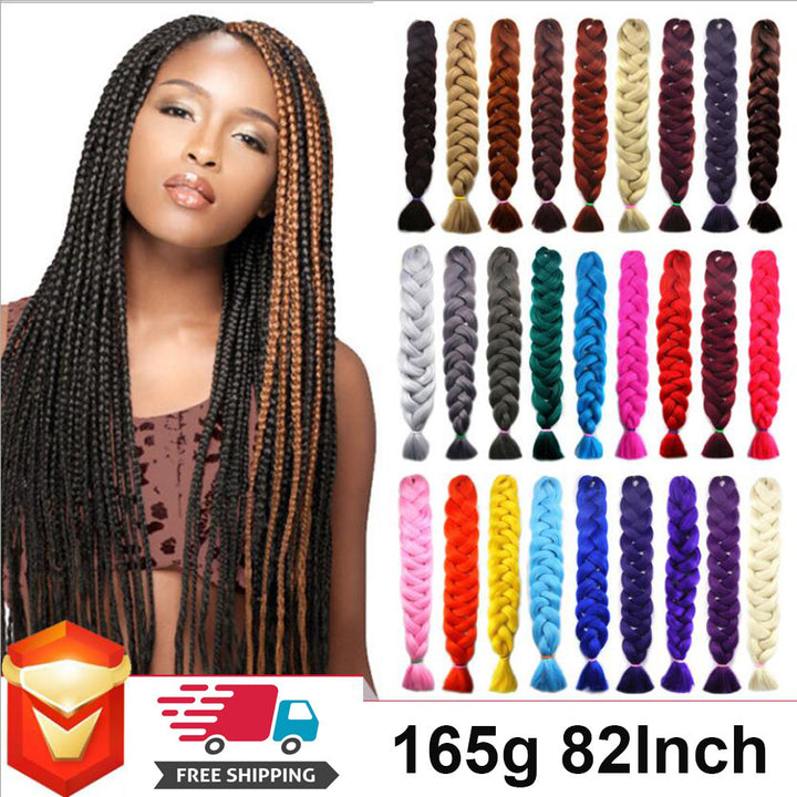 X-Pression Synthetic Hair Braids 165g 82Inch Jumbo Braiding Hair Extensions - CocoBeautySupply