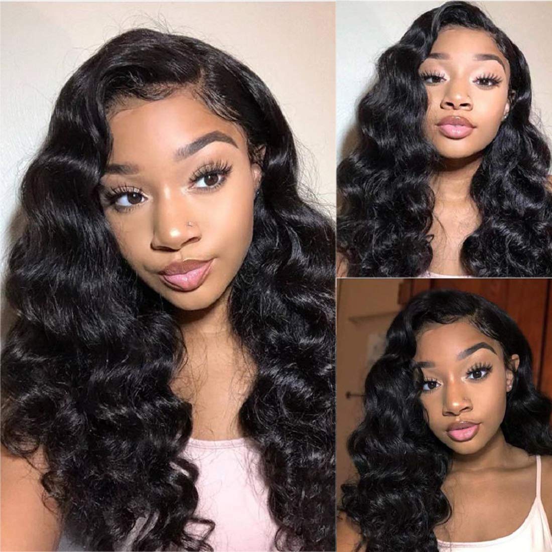 Cheap Loose Wave Human Hair T Part Lace Wigs