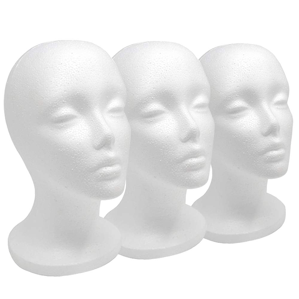 12" Styrofoam Wig Head