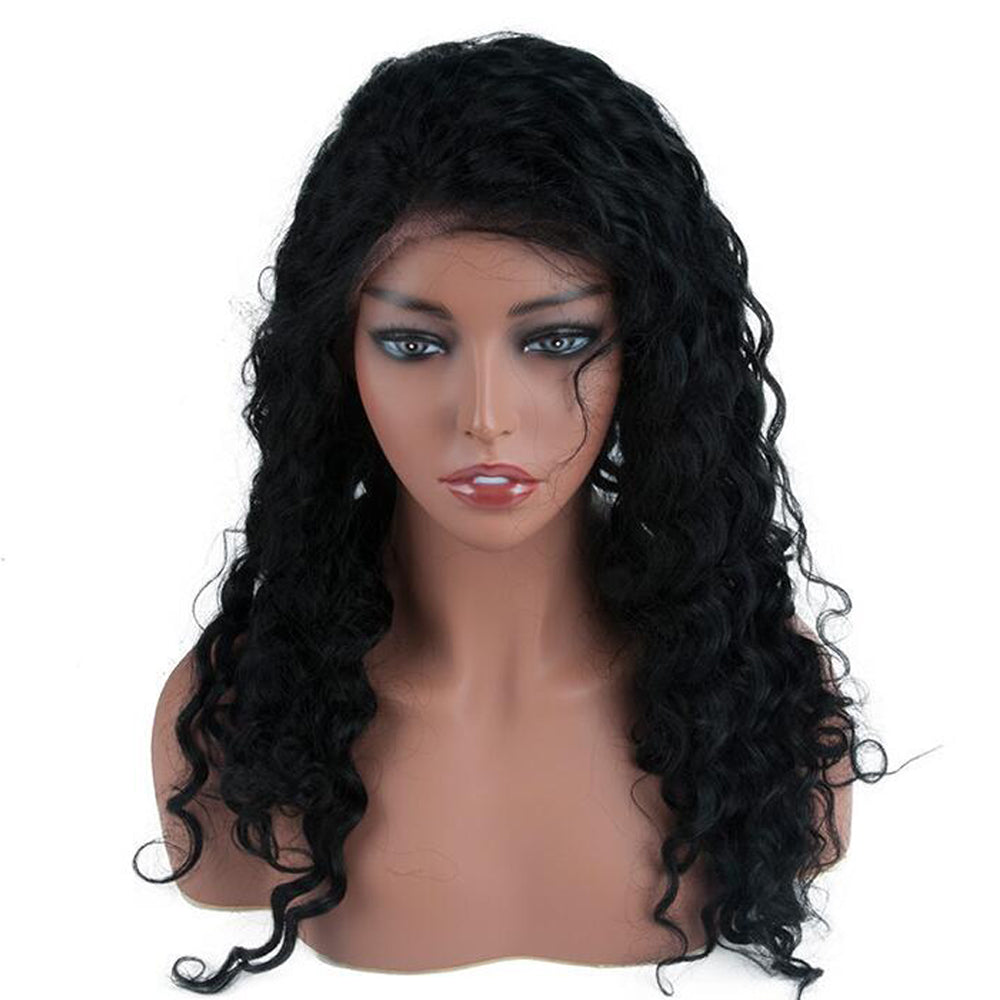 Realistic Female Black Color Mannequin Head With Shoulders Red Lips Perfect for Display Hair Wigs Scarfs Jewellery Earring