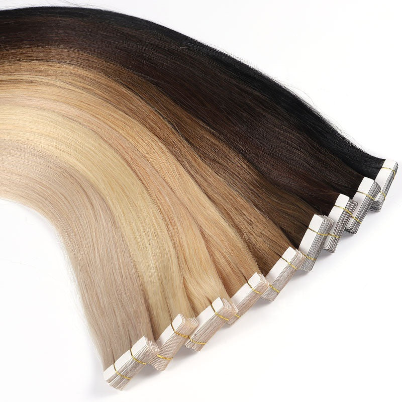 Dark Color Tape In Human Hair Extensions 40Pcs 100g/Pack