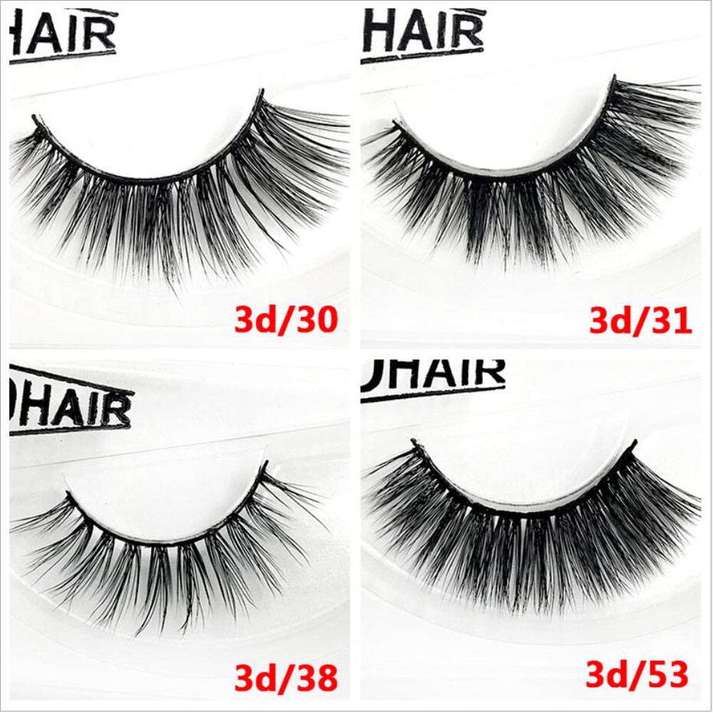 3D Mink Eyelashes 1 Pair/Set False Eyelashes Natural Long Realistic Eyelashes Wholesale Price - CocoBeautySupply