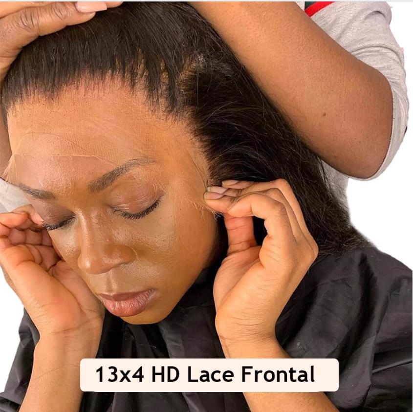 100% Virgin Human Hair Deep Wave 13x4 HD Ear to Ear Lace Frontal